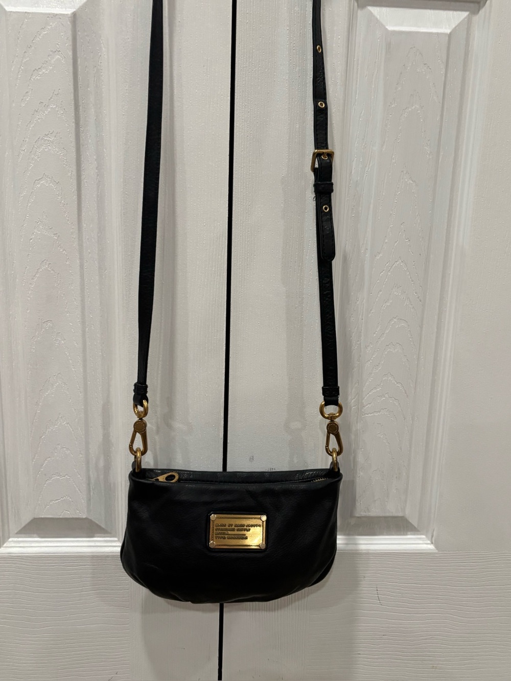 Marc by Marc Jacobs Classic Q Percy Black Leather Crossbody Bag